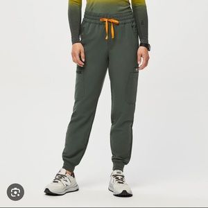 FIGS Uman Joggers Olive *Limited Edition Color* Relaxed Fit Tall Length